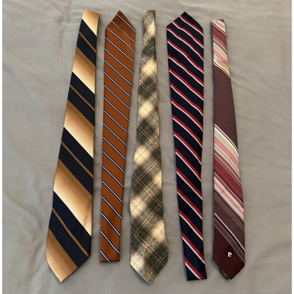 LOT OF 5 Neck Ties For Men, 5 Different‎ Ties Please See Pictures